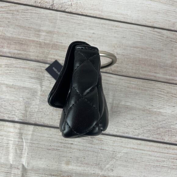 French Connection Quilted Crossbody Bag Black - Picture 3 of 8